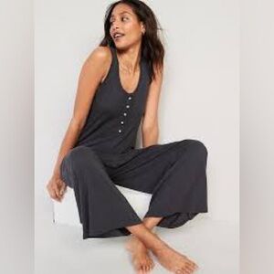 Old Navy Sunday Sleep Navy Jumpsuit Size Medium